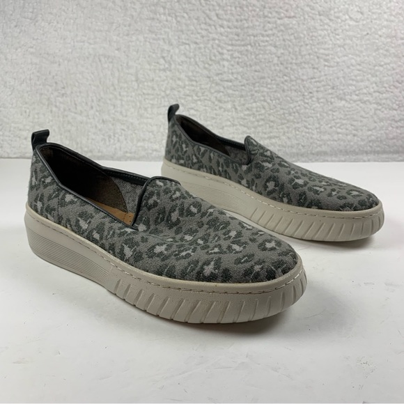 Sofft Shoes - Sofft Pavina Sweater Knot Slip On Sneakers 8.5‎ M Gray Leopard Shoes NWOB 7224